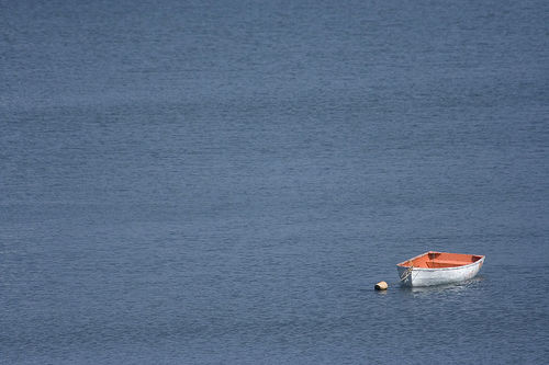 Solitary Rowboat in Digby, NS