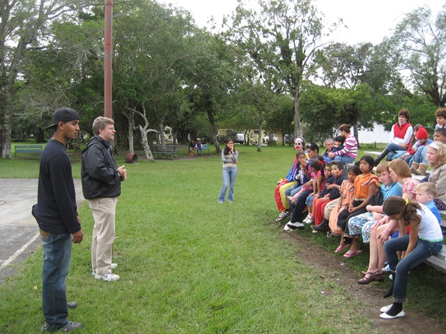 Open Air preaching in Panama