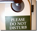 do not disturb