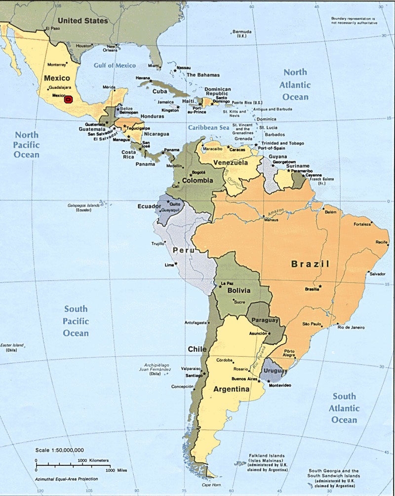Latin America Map Latin America Map
